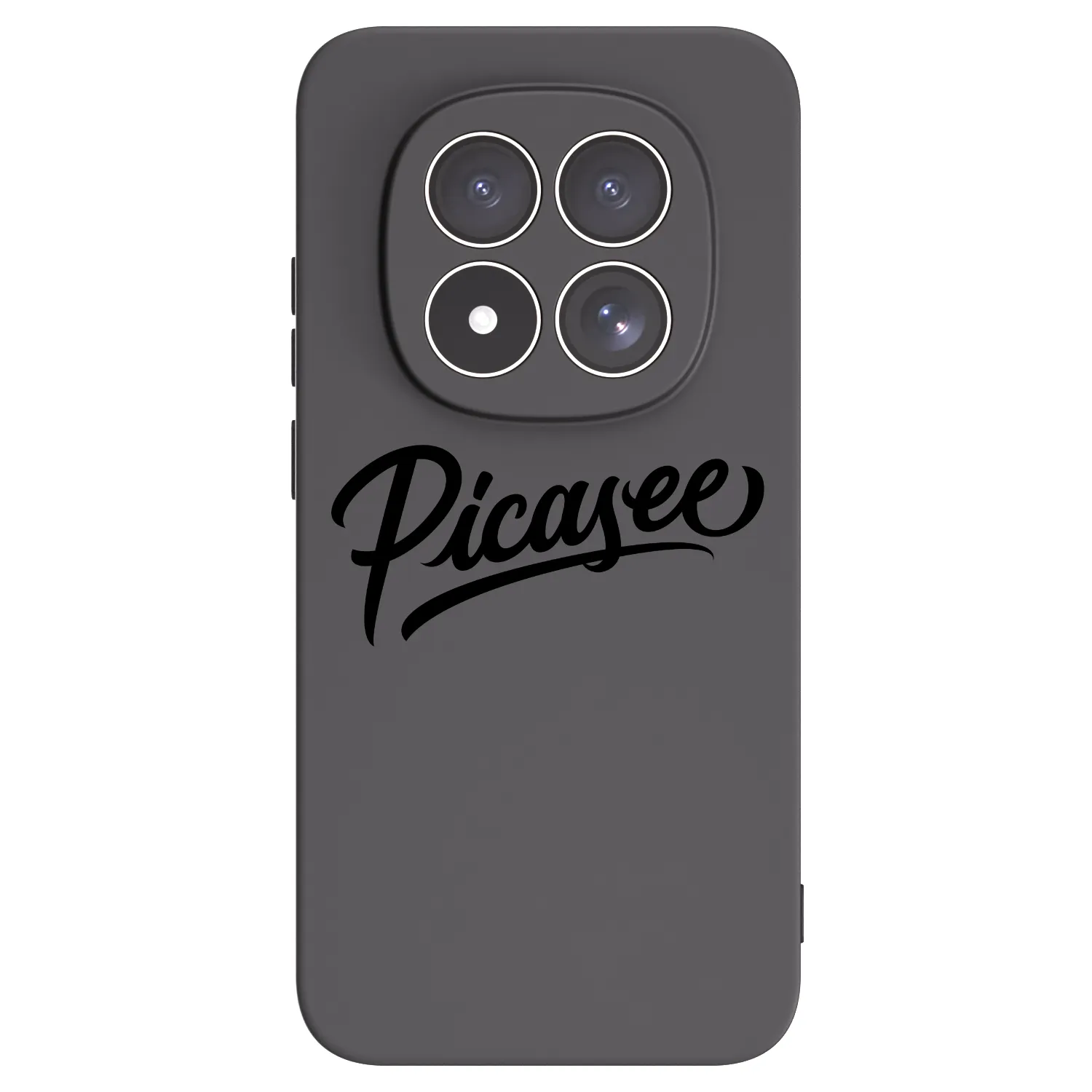 Picasee Xiaomi Redmi Note 15 Pro 4G Hülle - Schwarzes Silikon - Picasee - old logo - black