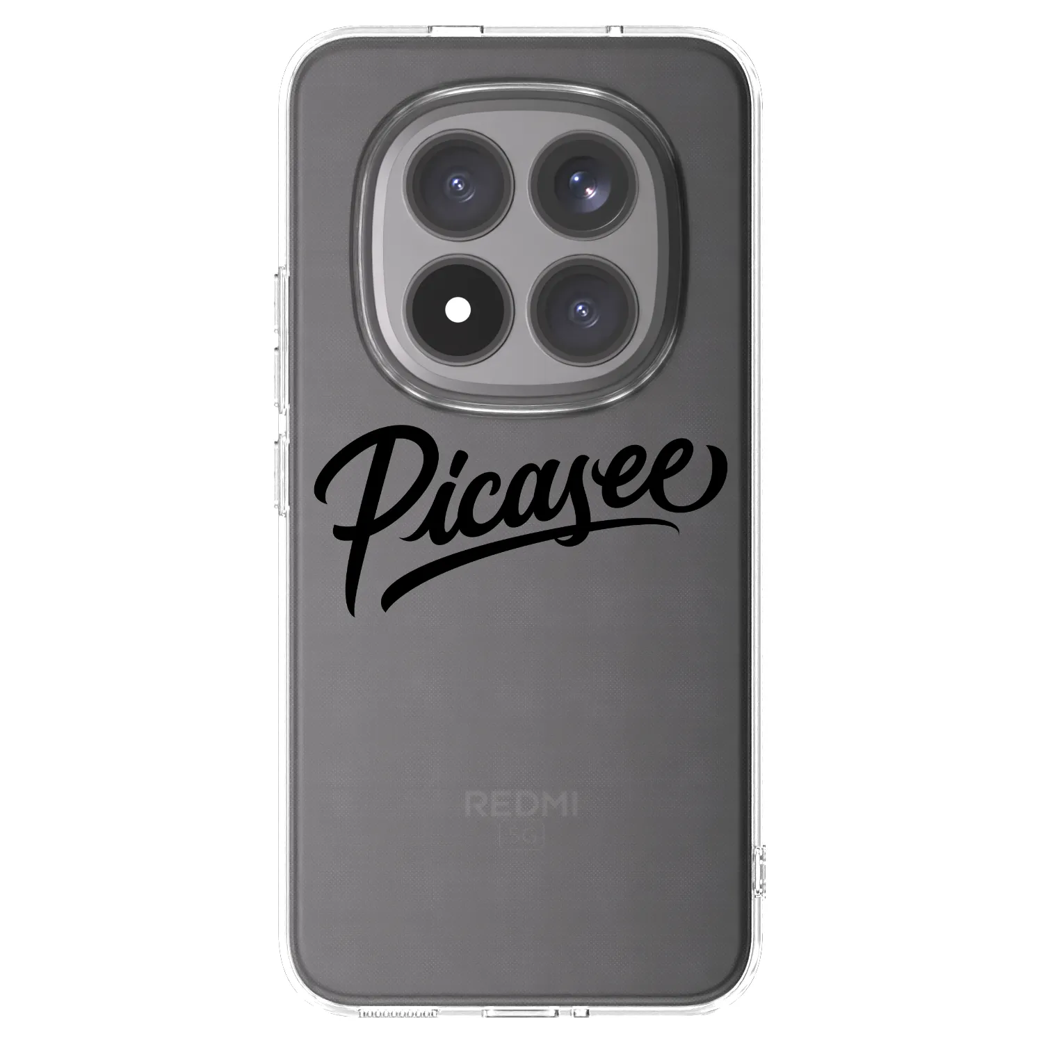 Picasee Xiaomi Redmi Note 15 Pro+ Hülle - Transparentes Silikon - Picasee - old logo - black
