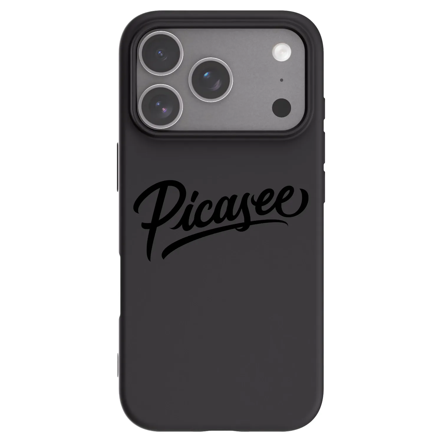 Picasee Apple iPhone 18 Pro Hülle - Schwarzes Silikon - Picasee - old logo - black