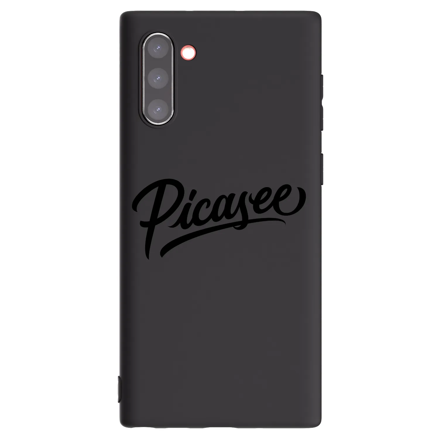 Picasee Samsung Galaxy Note 10 N970F Hülle - Schwarzes Silikon - Picasee - old logo - black