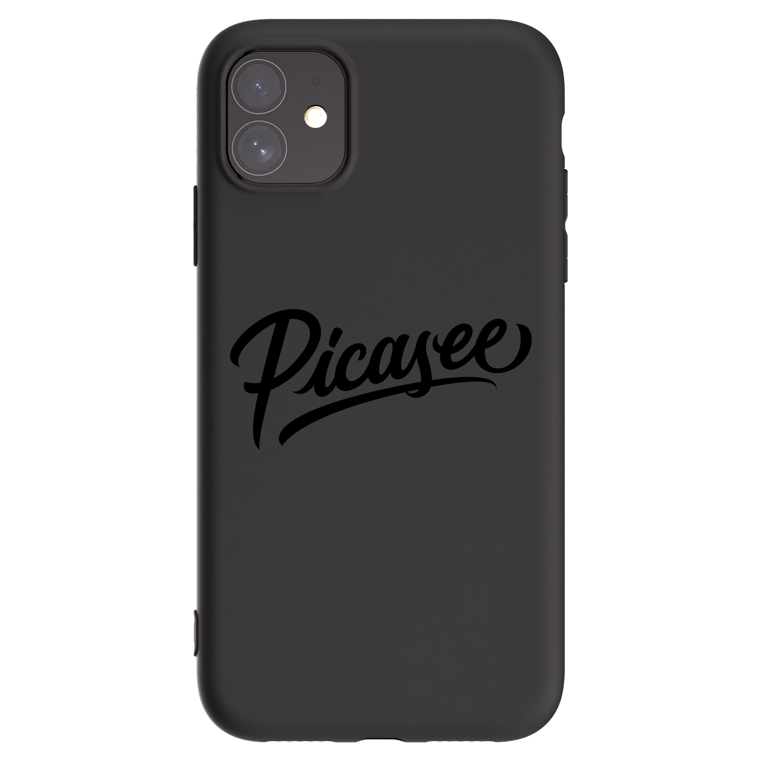 Picasee Apple iPhone 11 Hülle - Schwarzes Silikon - Picasee - old logo - black