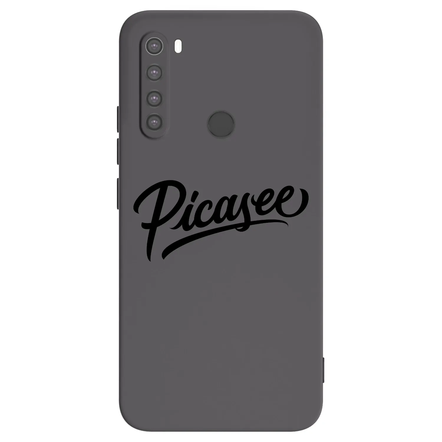 Picasee Xiaomi Redmi Note 8 Hülle - Schwarzes Silikon - Picasee - old logo - black
