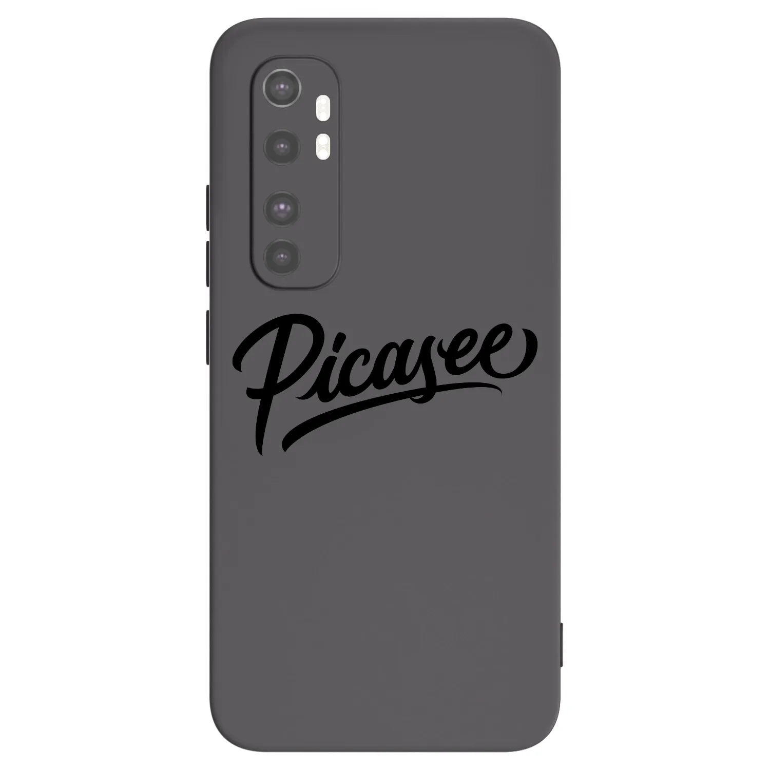 Picasee Xiaomi Mi Note 10 Lite Hülle - Schwarzes Silikon - Picasee - old logo - black