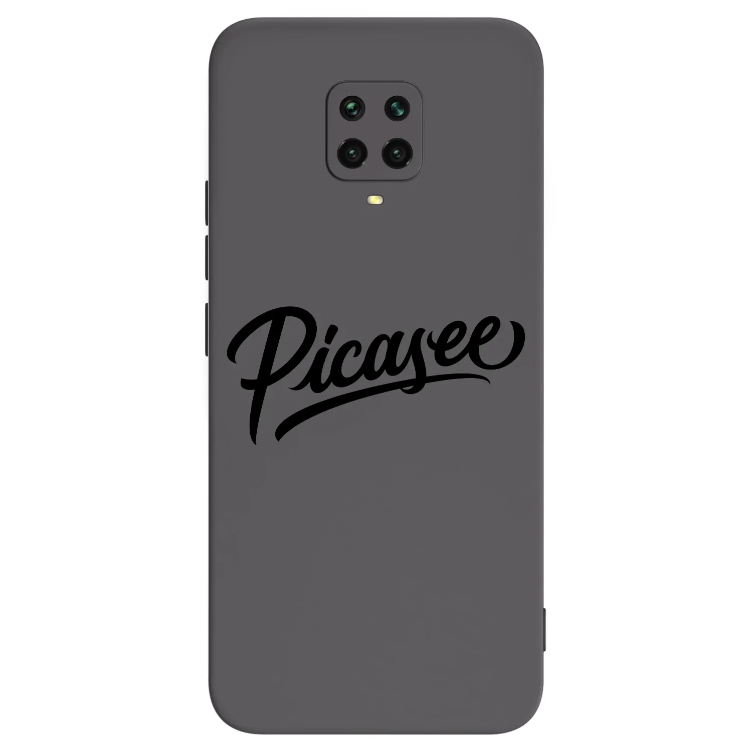 Picasee Xiaomi Redmi Note 9S Hülle - Schwarzes Silikon - Picasee - old logo - black