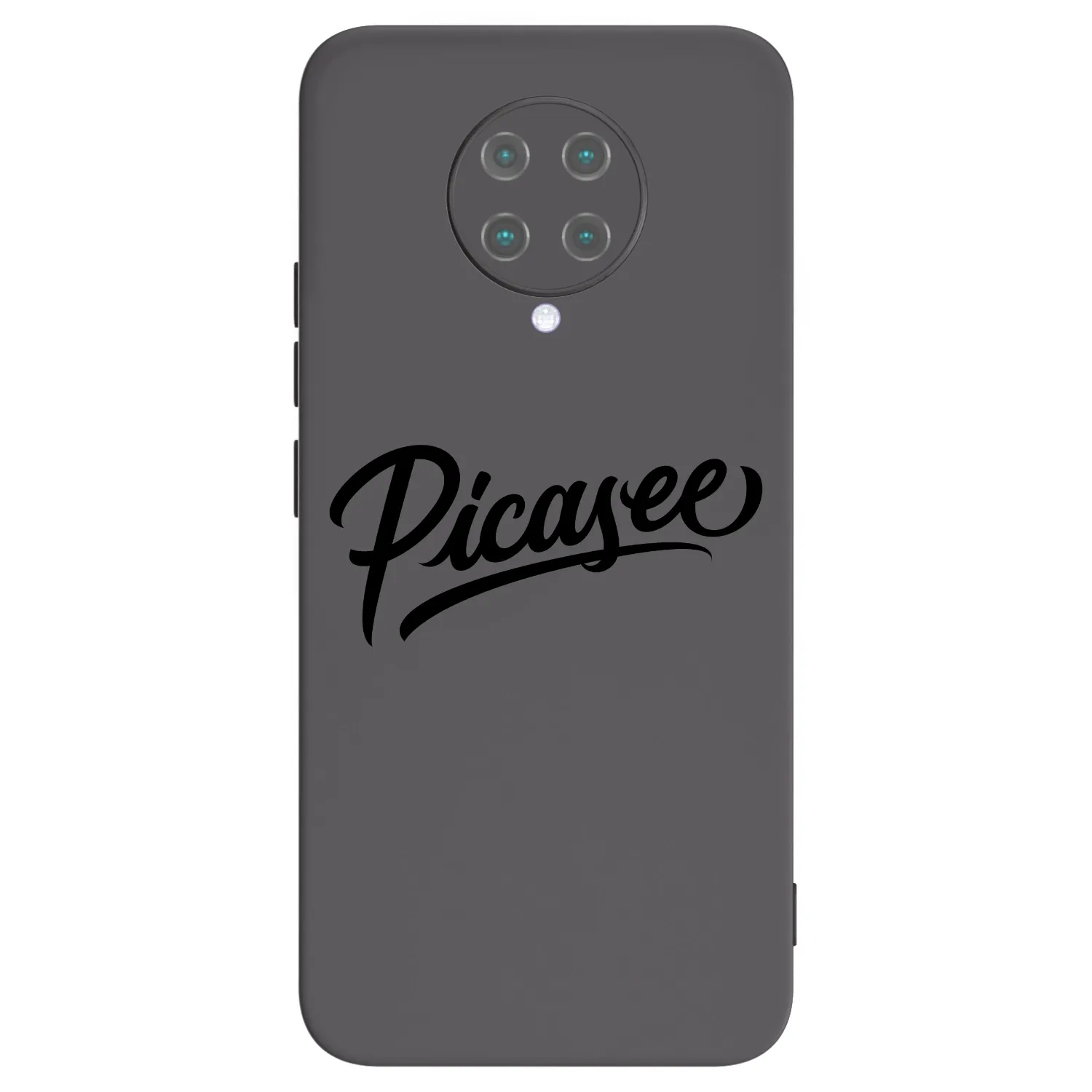 Picasee Xiaomi Poco F2 Pro Hülle - Schwarzes Silikon - Picasee - old logo - black