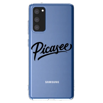 Picasee Samsung Galaxy S20 FE Hülle - Transparentes Silikon - Picasee - old logo - black