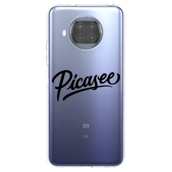 Picasee Xiaomi Mi 10T Lite Hülle - Transparentes Silikon - Picasee - old logo - black