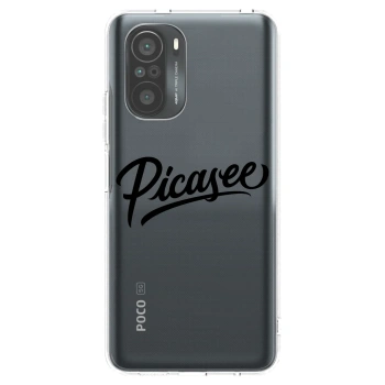 Picasee Xiaomi Poco F3 Hülle - Transparentes Silikon - Picasee - old logo - black