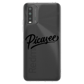 Picasee Xiaomi Redmi 9T Hülle - Schwarzes Silikon - Picasee - old logo - black