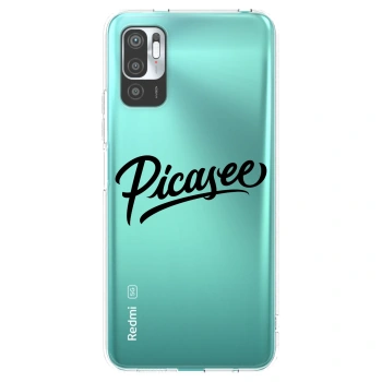 Picasee Xiaomi Redmi Note 10 5G Hülle - Transparentes Silikon - Picasee - old logo - black