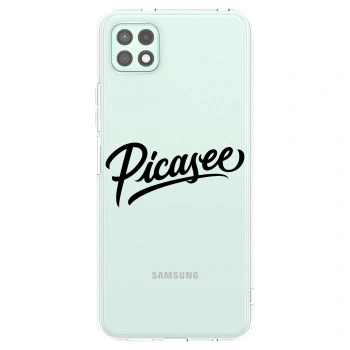 Picasee Samsung Galaxy A22 A226B 5G Hülle - Transparentes Silikon - Picasee - old logo - black