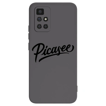 Picasee Xiaomi Redmi 10 Hülle - Schwarzes Silikon - Picasee - old logo - black