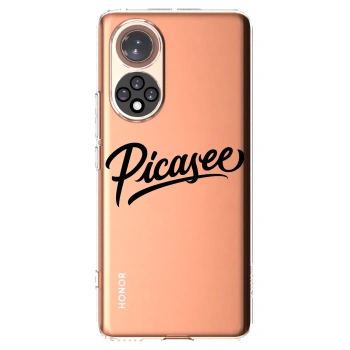 Picasee Honor 50 5G Hülle - Transparentes Silikon - Picasee - old logo - black