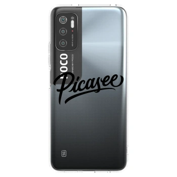 Picasee Xiaomi Poco M3 Pro 5G Hülle - Transparentes Silikon - Picasee - old logo - black