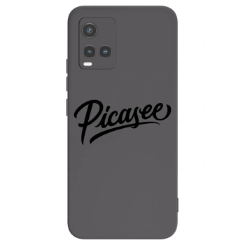 Picasee Vivo Y33s Hülle - Schwarzes Silikon - Picasee - old logo - black