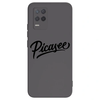 Picasee Realme 8 5G Hülle - Schwarzes Silikon - Picasee - old logo - black