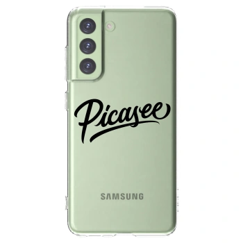 Picasee Samsung Galaxy S21 FE 5G Hülle - Transparentes Silikon - Picasee - old logo - black