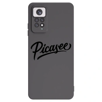 Picasee Xiaomi Redmi Note 11 Hülle - Schwarzes Silikon - Picasee - old logo - black