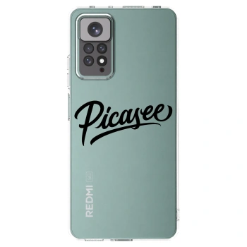 Picasee Xiaomi Redmi Note 11 Hülle - Transparentes Silikon - Picasee - old logo - black