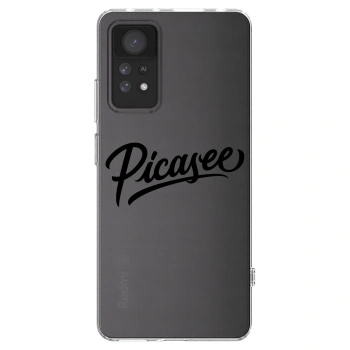 Picasee Xiaomi Redmi Note 11 Pro 5G Hülle - Transparentes Silikon - Picasee - old logo - black