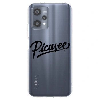 Picasee Realme 9 Pro 5G Hülle - Transparentes Silikon - Picasee - old logo - black