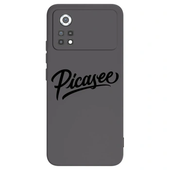 Picasee Xiaomi Poco X4 Pro 5G Hülle - Schwarzes Silikon - Picasee - old logo - black
