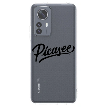 Picasee Xiaomi 12 Pro Hülle - Transparentes Silikon - Picasee - old logo - black