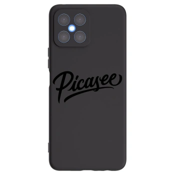 Picasee Honor X8 4G Hülle - Schwarzes Silikon - Picasee - old logo - black