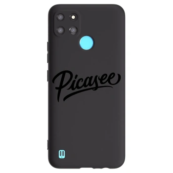 Picasee Realme C21Y Hülle - Schwarzes Silikon - Picasee - old logo - black