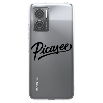 Picasee Xiaomi Redmi 10 5G Hülle - Transparentes Silikon - Picasee - old logo - black