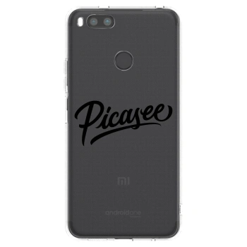 Picasee Xiaomi Redmi A1 Hülle - Transparentes Silikon - Picasee - old logo - black