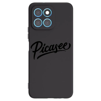 Picasee Honor X6 Hülle - Schwarzes Silikon - Picasee - old logo - black