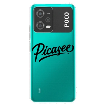Picasee Xiaomi Poco X5 Hülle - Transparentes Silikon - Picasee - old logo - black