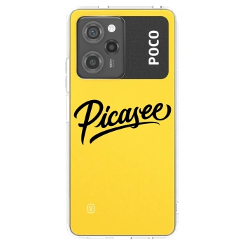 Picasee Xiaomi Poco X5 Pro Hülle - Schwarzes Silikon - Picasee - old logo - black