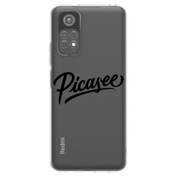 Picasee Xiaomi Redmi Note 11S 5G Hülle - Transparentes Silikon - Picasee - old logo - black