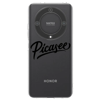 Picasee Honor Magic5 Lite 5G Hülle - Transparentes Silikon - Picasee - old logo - black