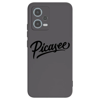Picasee Xiaomi Redmi Note 12 5G Hülle - Schwarzes Silikon - Picasee - old logo - black