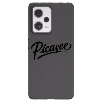 Picasee Xiaomi Redmi Note 12 Pro+ 5G Hülle - Schwarzes Silikon - Picasee - old logo - black
