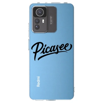 Picasee Xiaomi Redmi Note 12S Hülle - Transparentes Silikon - Picasee - old logo - black