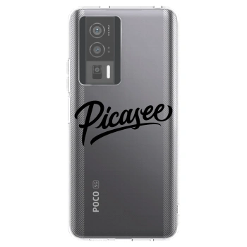 Picasee Xiaomi Poco F5 Pro 5G Hülle - Transparentes Silikon - Picasee - old logo - black