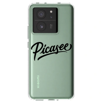 Picasee Xiaomi 13T Hülle - Transparentes Silikon - Picasee - old logo - black