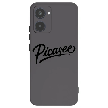Picasee Realme 10 4G Hülle - Schwarzes Silikon - Picasee - old logo - black