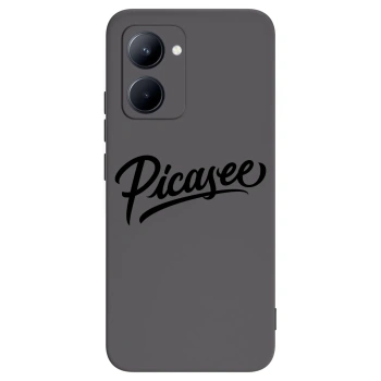 Picasee Realme C33 (2023) Hülle - Schwarzes Silikon - Picasee - old logo - black