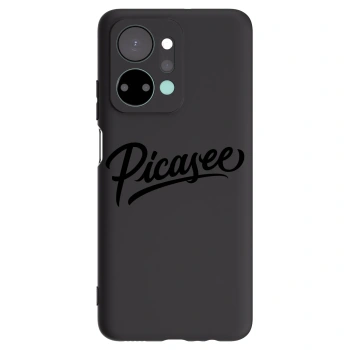 Picasee Honor X7a Hülle - Schwarzes Silikon - Picasee - old logo - black