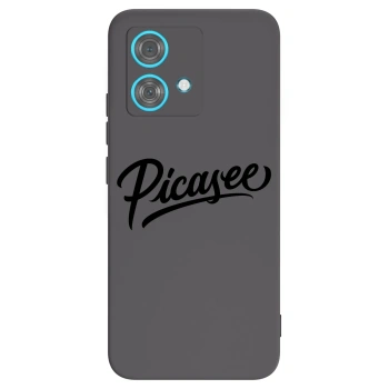 Picasee Motorola Edge 40 Neo Hülle - Schwarzes Silikon - Picasee - old logo - black