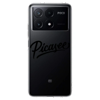 Picasee Xiaomi Poco X6 Pro Hülle - Transparentes Silikon - Picasee - old logo - black