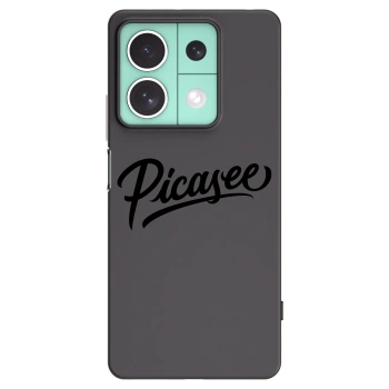 Picasee Xiaomi Redmi Note 13 5G Hülle - Schwarzes Silikon - Picasee - old logo - black