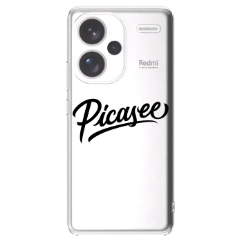 Picasee Xiaomi Redmi Note 13 Pro+ 5G Hülle - Transparentes Silikon - Picasee - old logo - black
