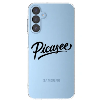 Picasee Samsung Galaxy A15 A156B 5G Hülle - Transparentes Silikon - Picasee - old logo - black