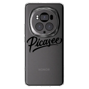 Picasee Honor Magic6 Pro Hülle - Transparentes Silikon - Picasee - old logo - black
